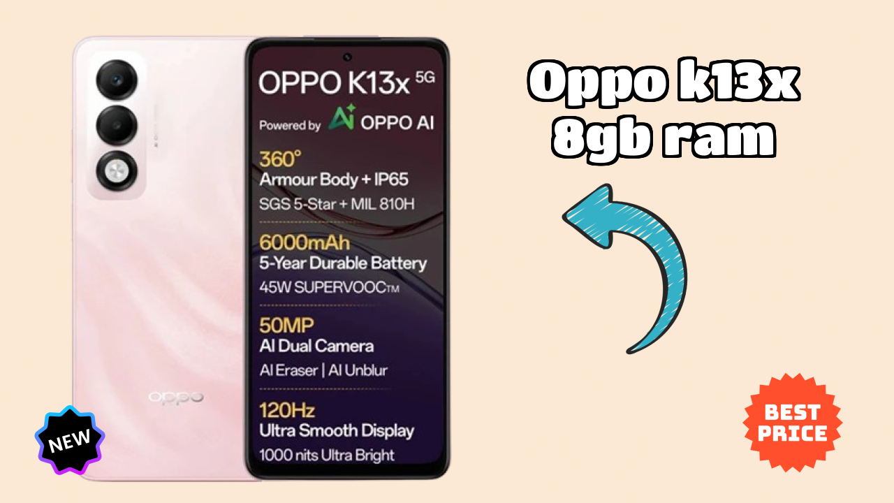 OPPO K13x 8GB RAM टेस्ट: क्या 8 GB RAM भारी ऐप्स को हैंडल करती है?