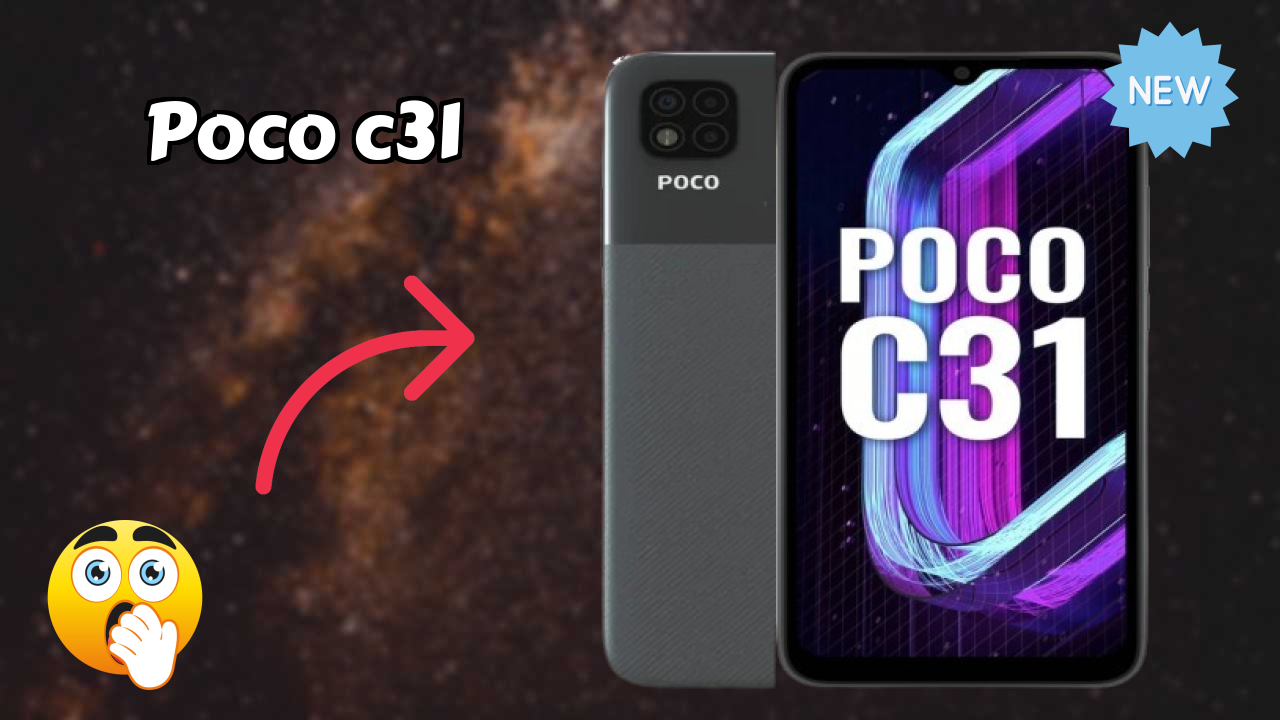 POCO C31 डिस्प्ले  डिस्कसन: 6.53 Inches (16.59 Cm) स्क्रीन