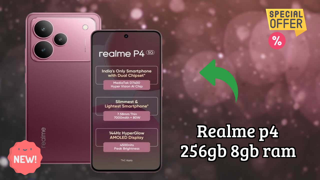 Realme P4 256GB 8GB RAM 2026 पूरा स्पेसिफिकेशन तुलना